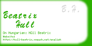 beatrix hull business card